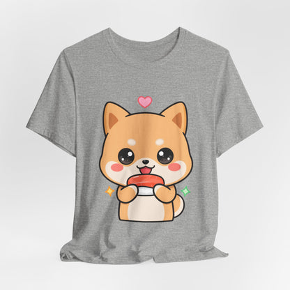 Kawaii Shiba Inu Sushi T-Shirt for Cute Food Lovers