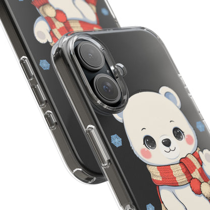 Kawaii Polar Bear Phone Case – Cozy Christmas Cub