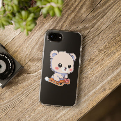Kawaii Polar Bear Phone Case, Cute Winter Gift