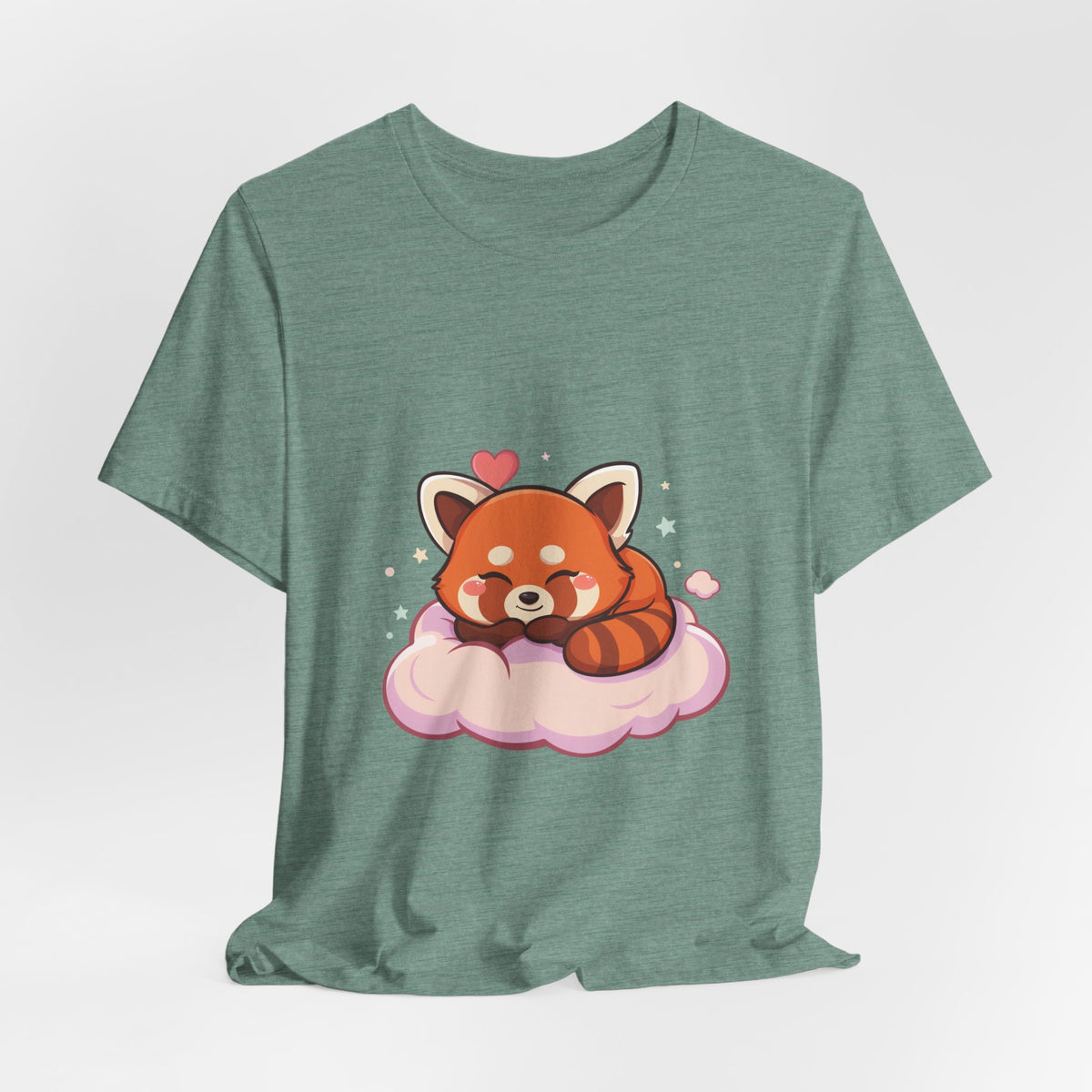 Kawaii Red Panda T-Shirt, Cute Sleeping Animal Tee