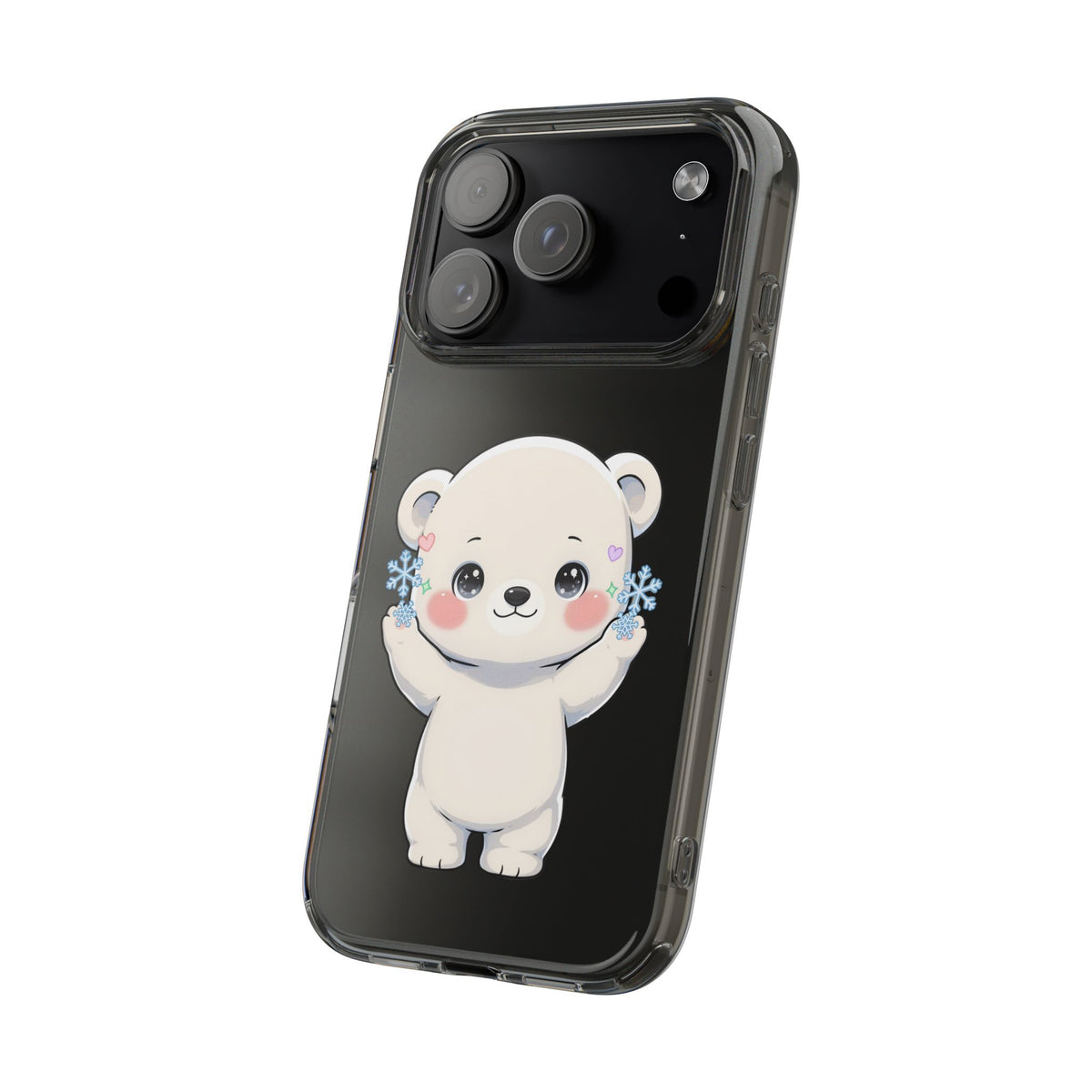 Kawaii Polar Bear Phone Case for a Cozy Winter Gift