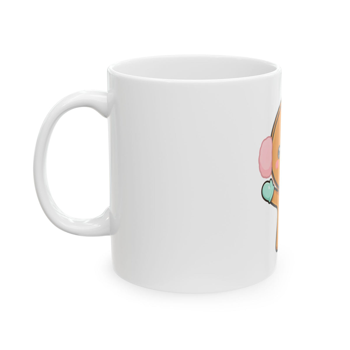 Kawaii Gingerbread Mug – Cute Winter Gift