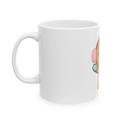 Kawaii Gingerbread Mug – Cute Winter Gift