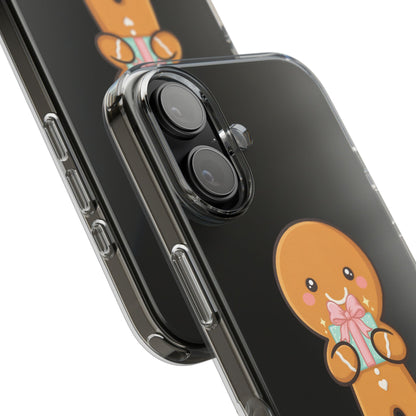 Gingerbread Man Phone Case, Cute Holiday Gift Design