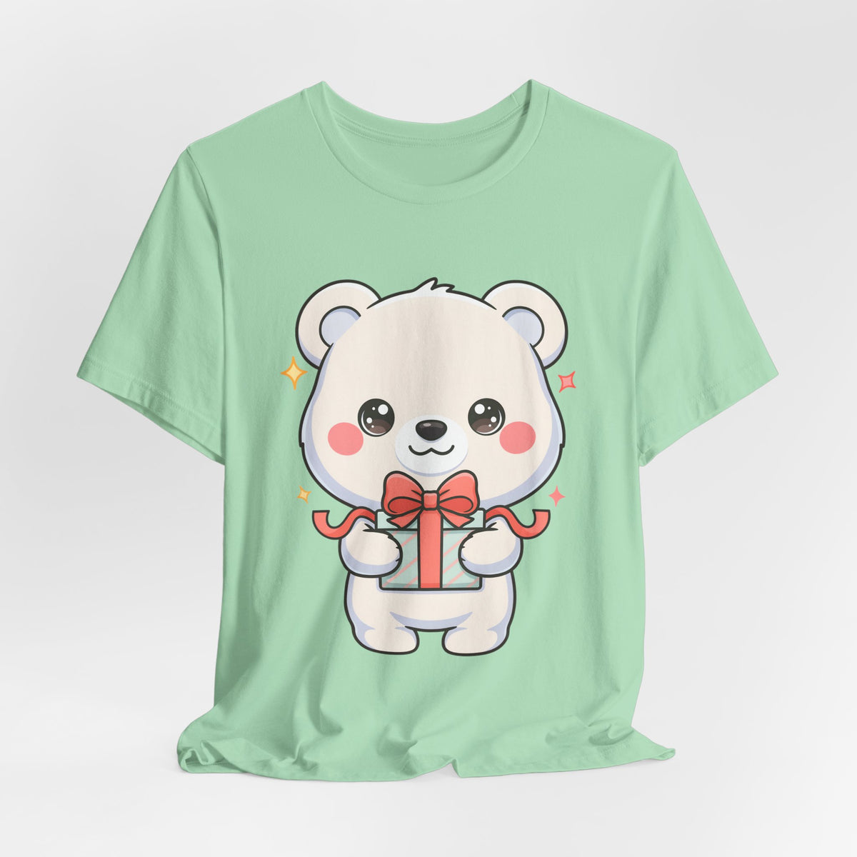Kawaii Polar Bear Gift T-Shirt for Cute Holiday Cheer