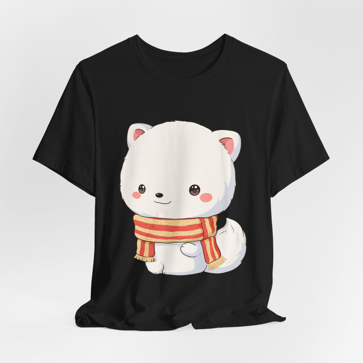 Kawaii Arctic Fox Christmas Tee for Cute Holiday Fans