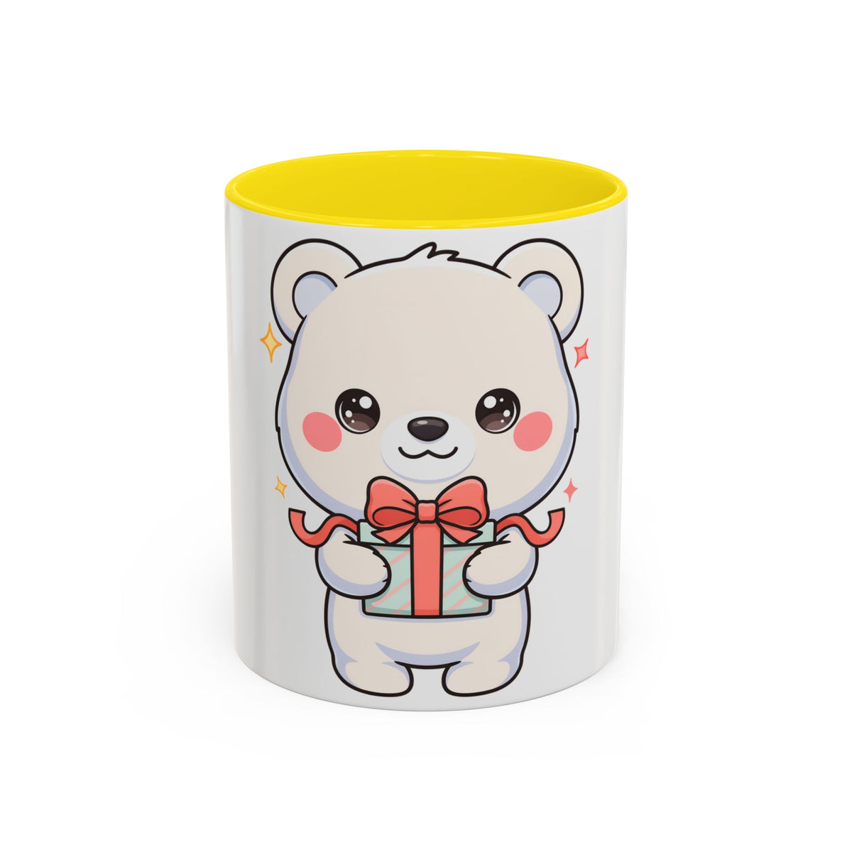 Kawaii Polar Bear Mug, Cute Gift Accent Coffee Mug