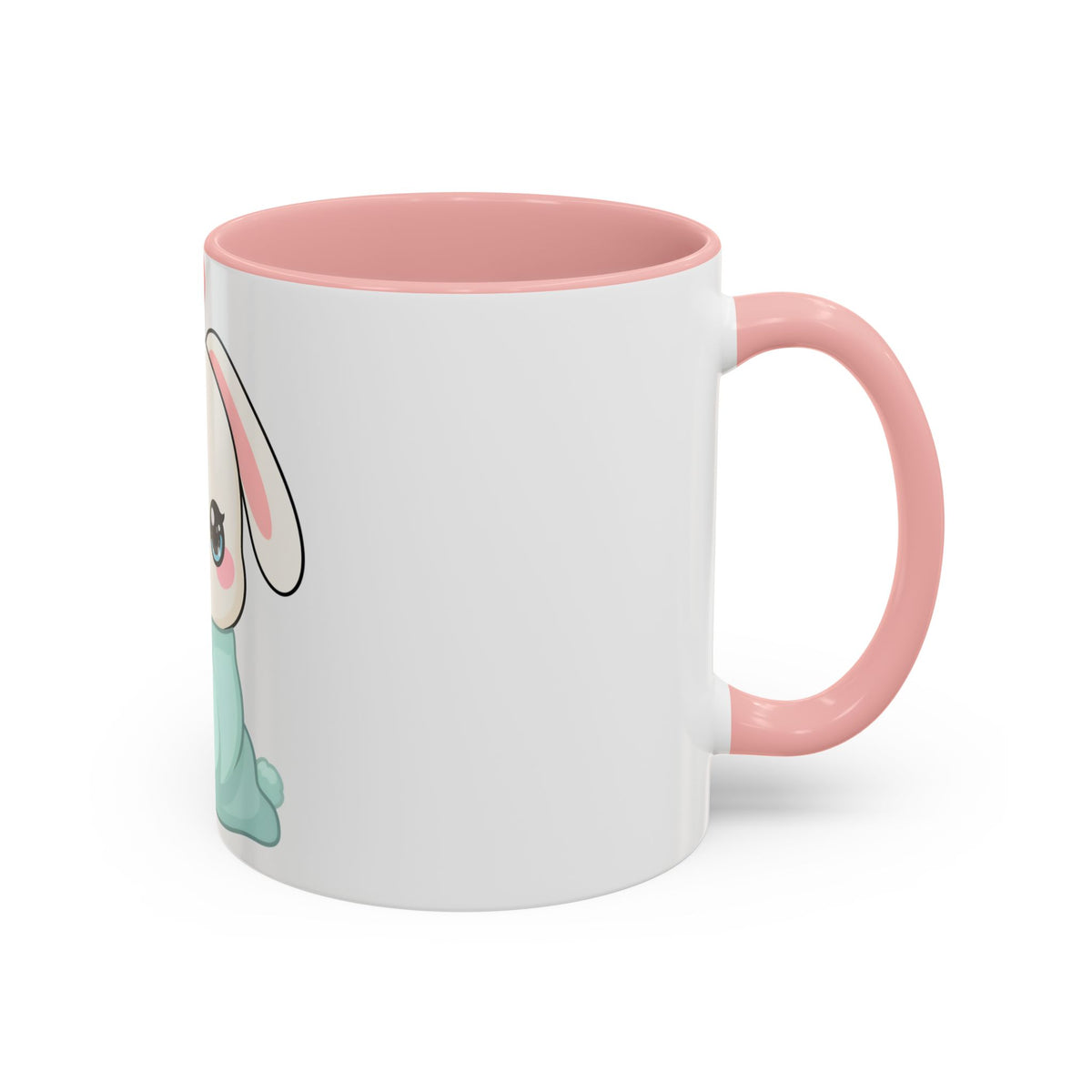 Kawaii Bunny Accent Coffee Mug for Cozy Moments