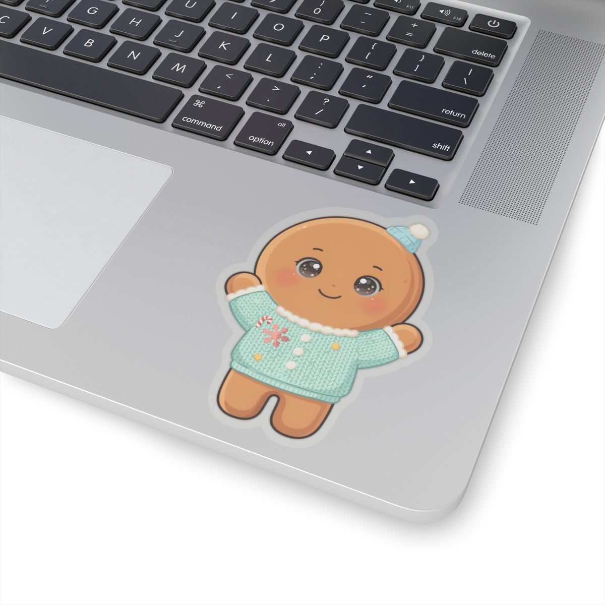 Christmas Gingerbread Sticker, Kawaii Holiday Gift