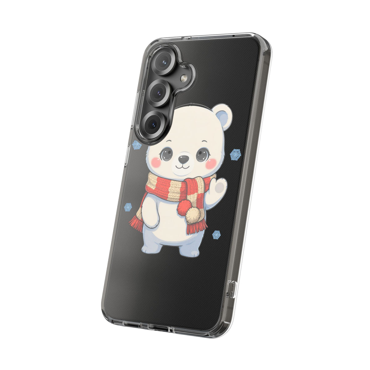 Kawaii Polar Bear Phone Case – Cozy Christmas Cub