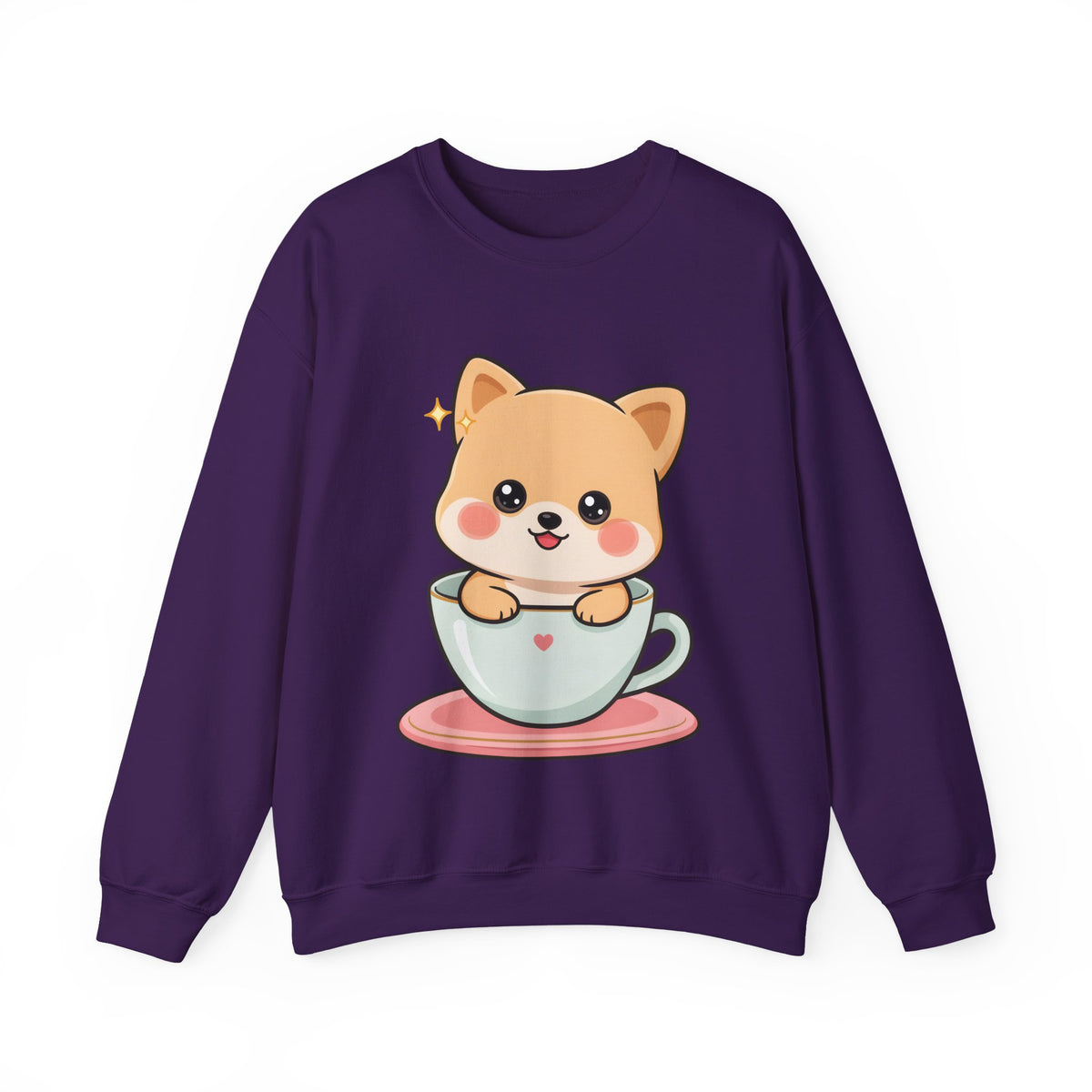 Kawaii Shiba Inu Sweatshirt, Cute Puppy Crewneck