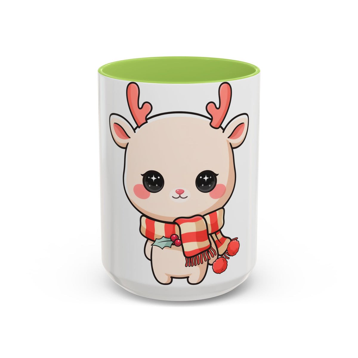 Kawaii Reindeer Christmas Mug for Holiday Fans