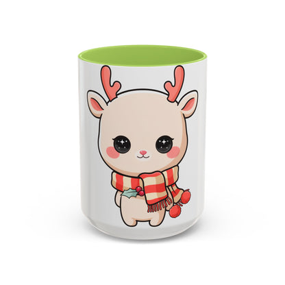 Kawaii Reindeer Christmas Mug for Holiday Fans