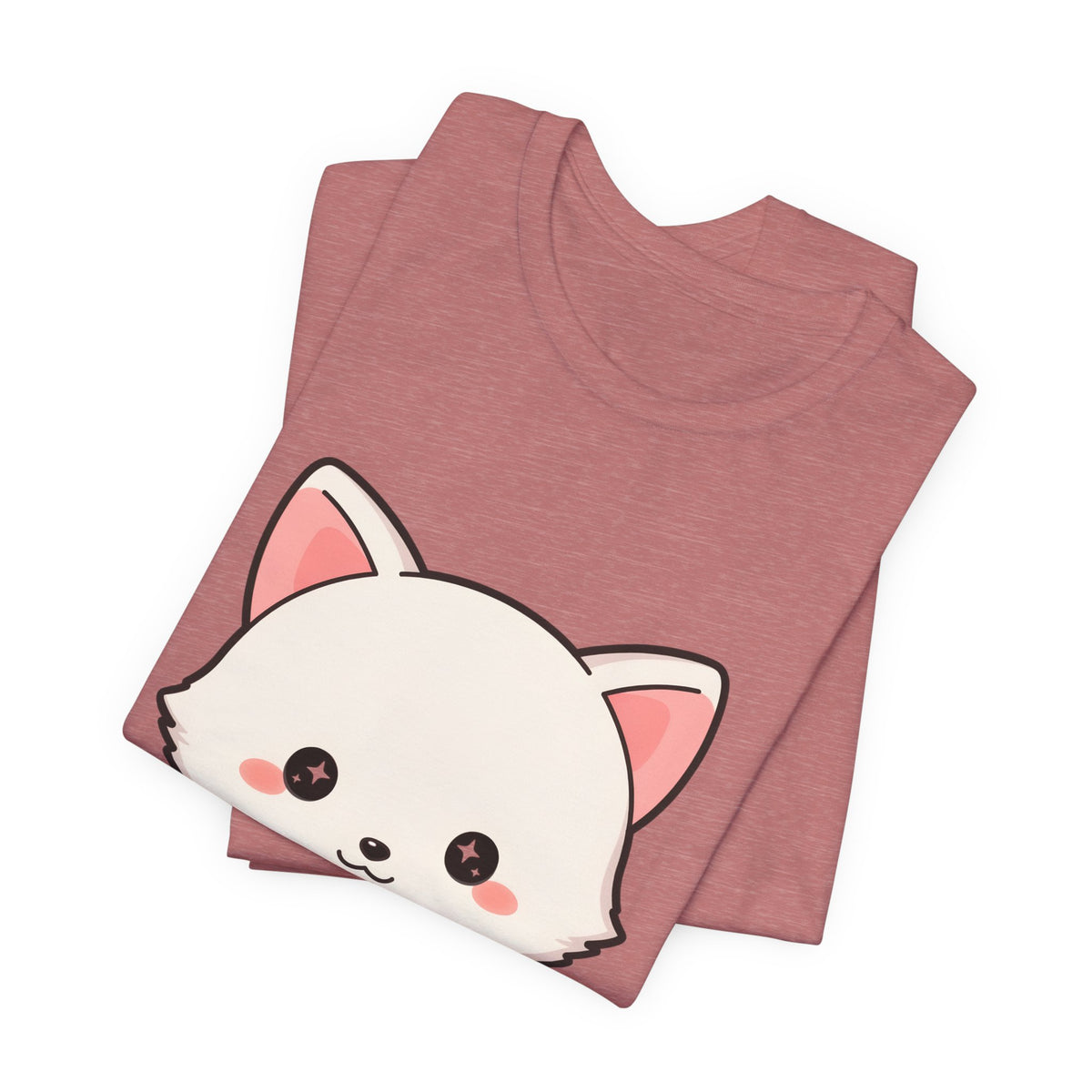 Christmas Fox T-Shirt, Cute Mistletoe Kawaii Tee