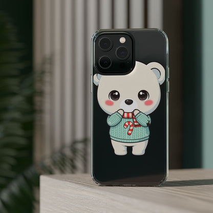 Kawaii Christmas Bear Phone Case for Holiday Season