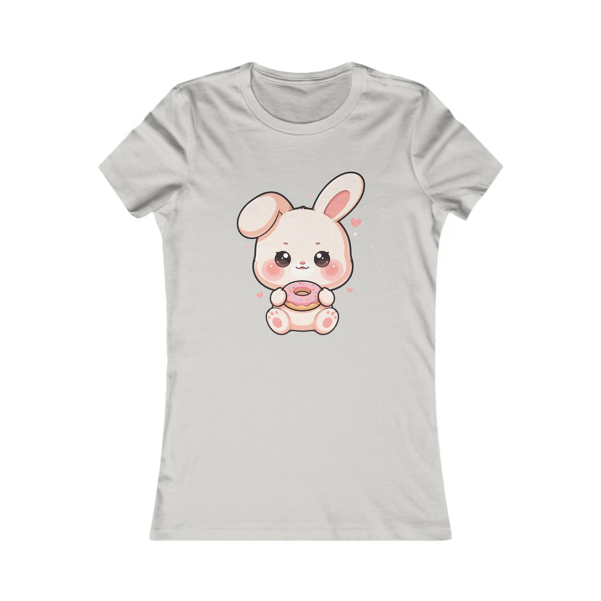 Kawaii Bunny Donut T-Shirt for Women
