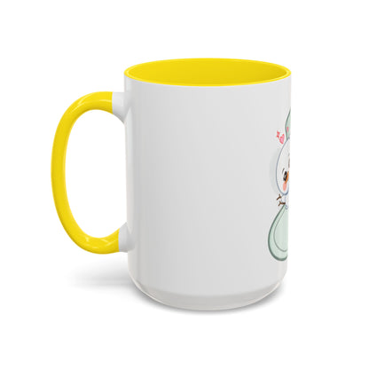 Christmas Snowman Accent Coffee Mug, Cute Holiday Gift