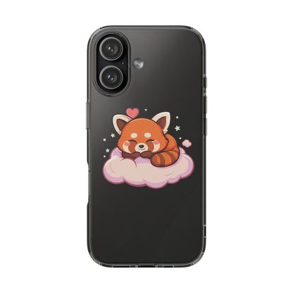 Cute Red Panda Phone Case, Dreamy Kawaii Cloud Art