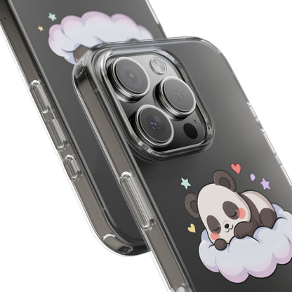 Sleeping Panda Clear Impact-Resistant Phone Case