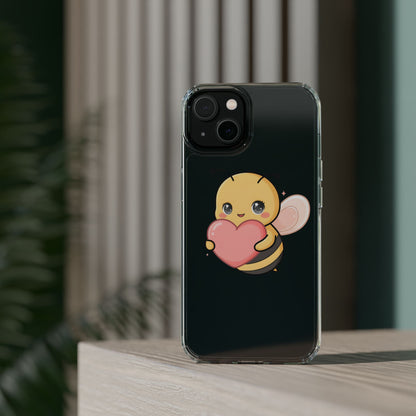Kawaii Bee Clear Impact-Resistant Phone Case