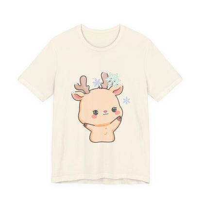 Kawaii Reindeer T-Shirt for Cute Winter Outfits