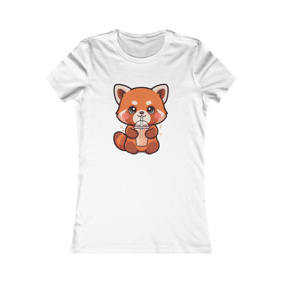 Kawaii Red Panda Bubble Tea Women's Tee