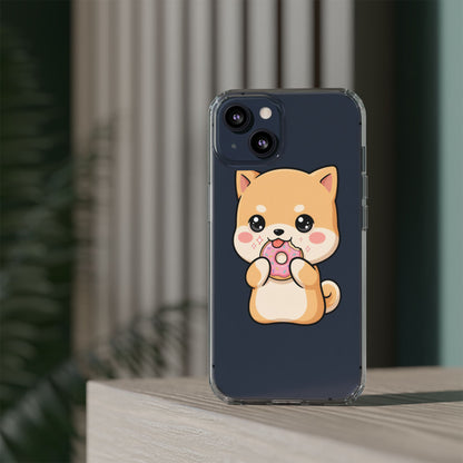Kawaii Shiba Inu Phone Case with Donut