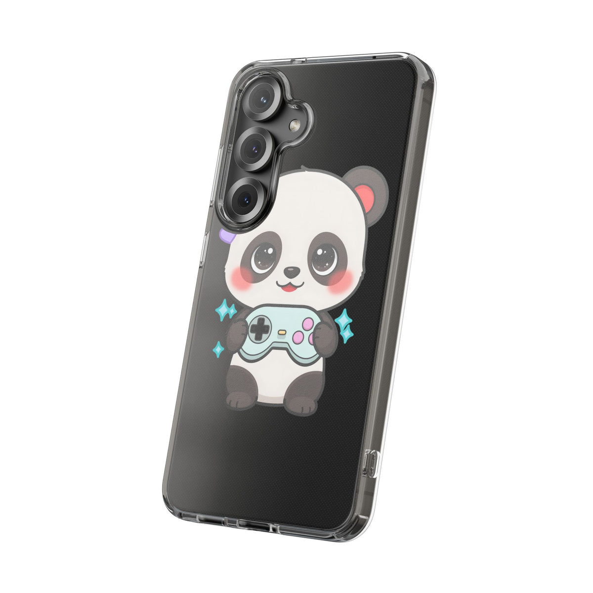 Gamer Panda Clear Impact-Resistant Phone Case