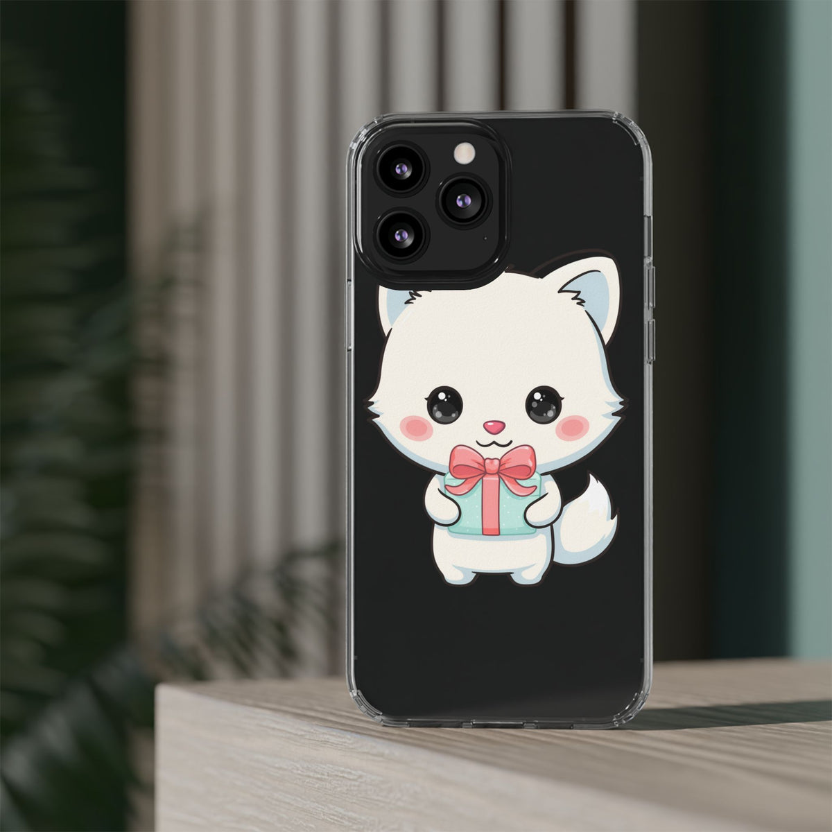 Kawaii Arctic Fox Phone Case with Gift
