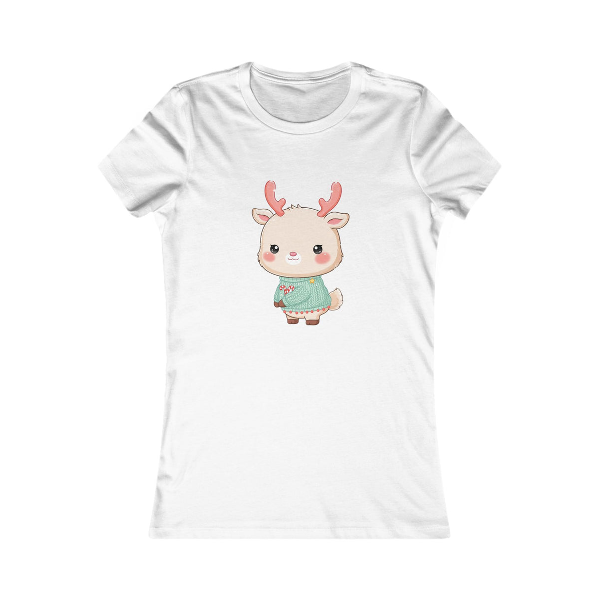 Kawaii Reindeer Christmas Women's Tee