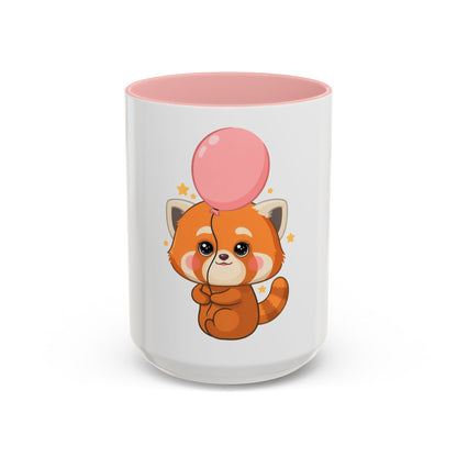 Kawaii Red Panda Accent Coffee Mug for Cute Animal Fans