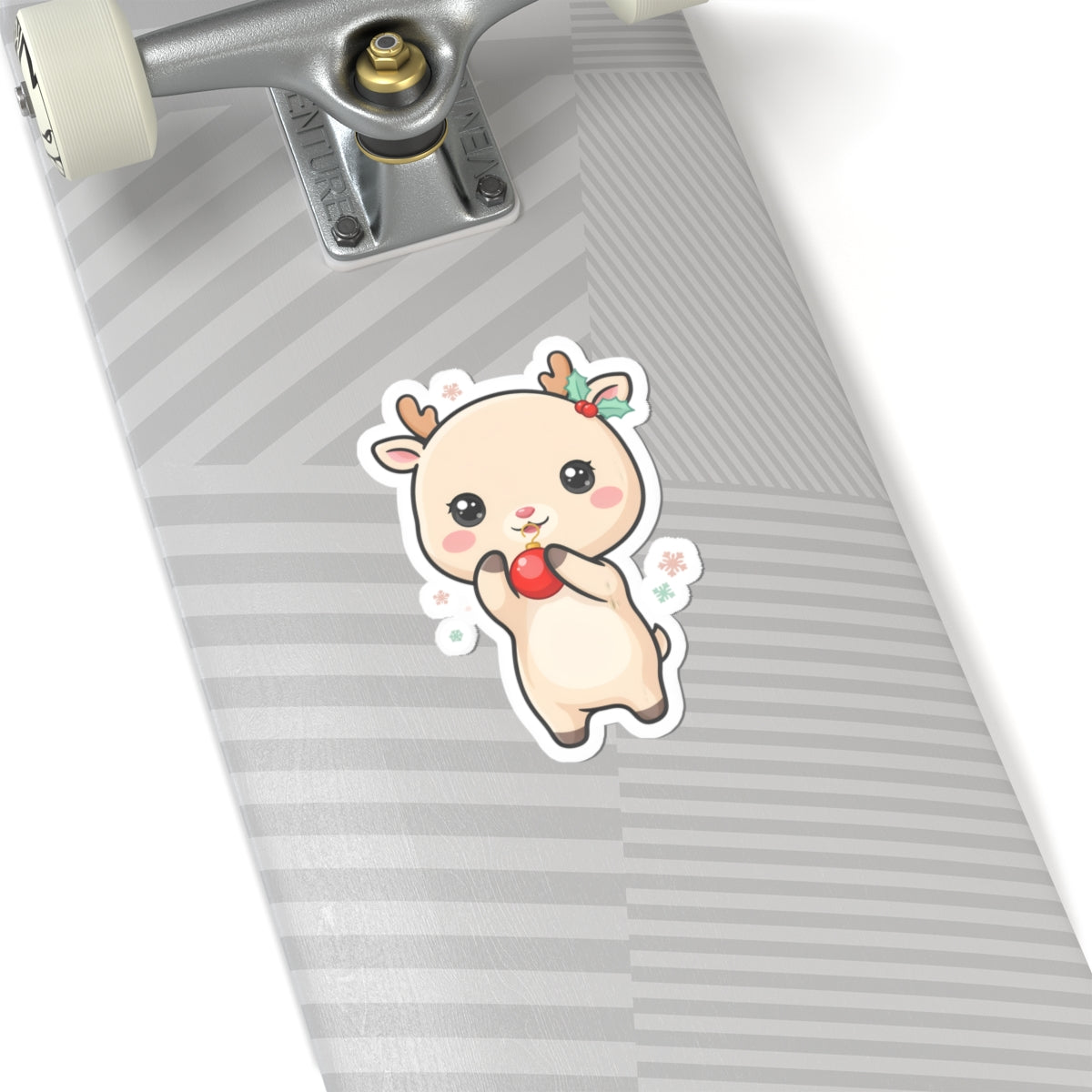 Christmas Reindeer Sticker for Cute Holiday Gifting