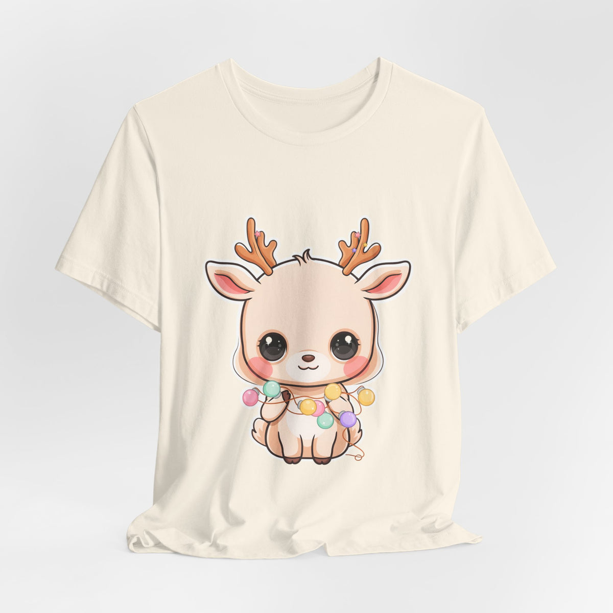 Kawaii Reindeer T-Shirt for Cozy Holiday Errands