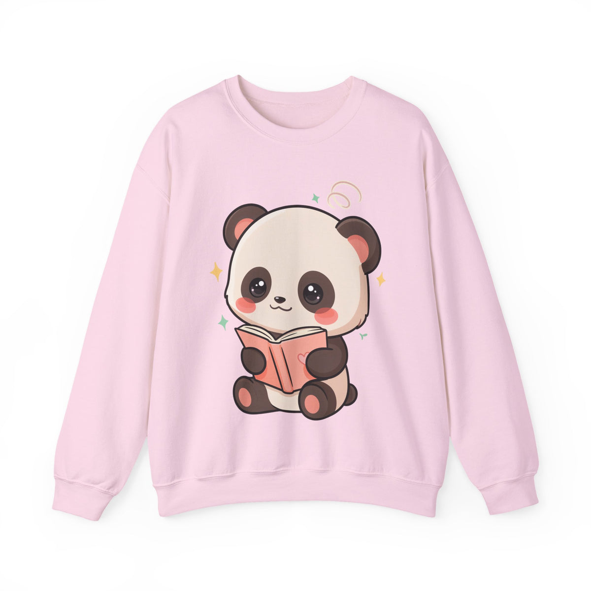 Cute Reading Panda Sweatshirt for Book Lovers