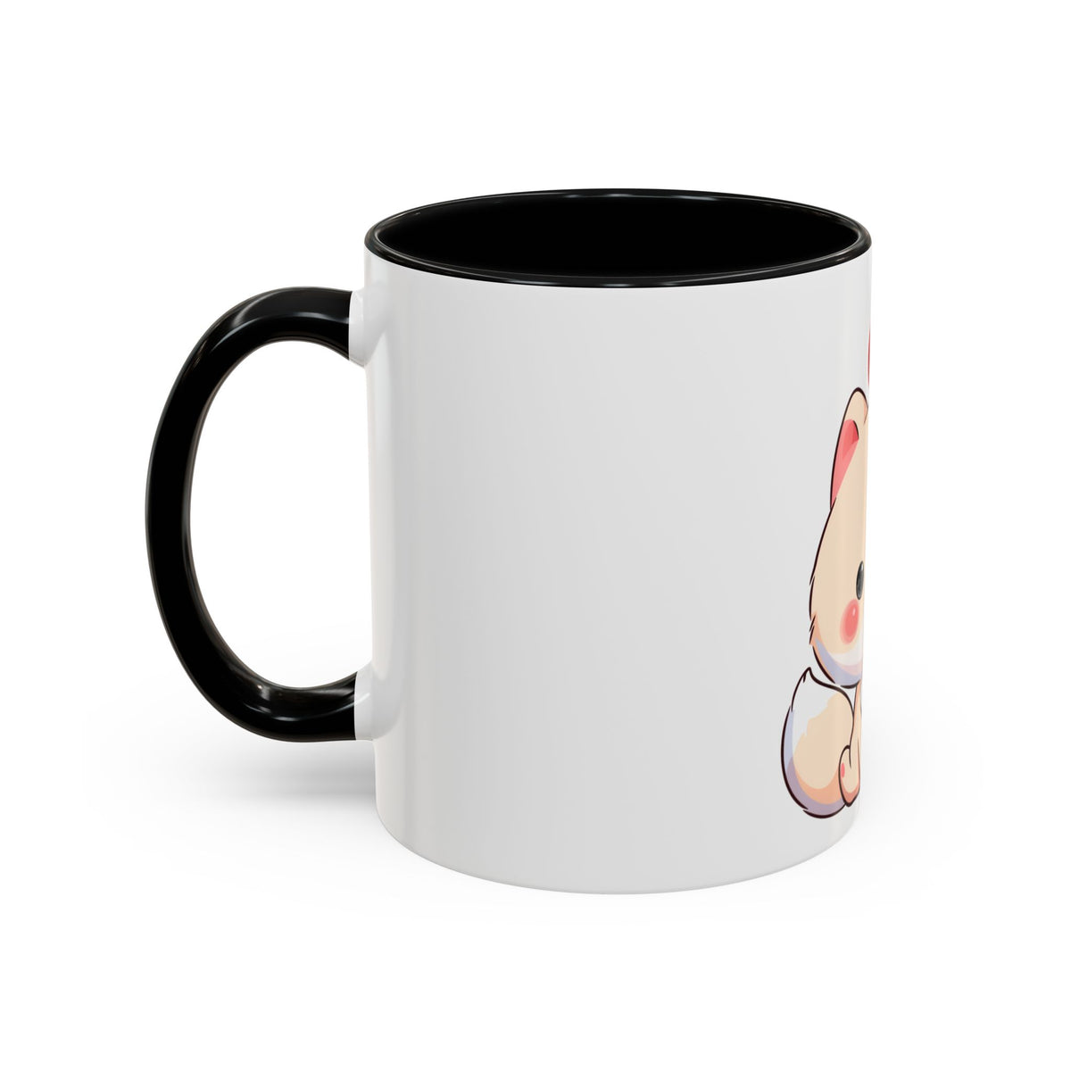 Kawaii Arctic Fox Christmas Mug – Cute Holiday Accent Mug