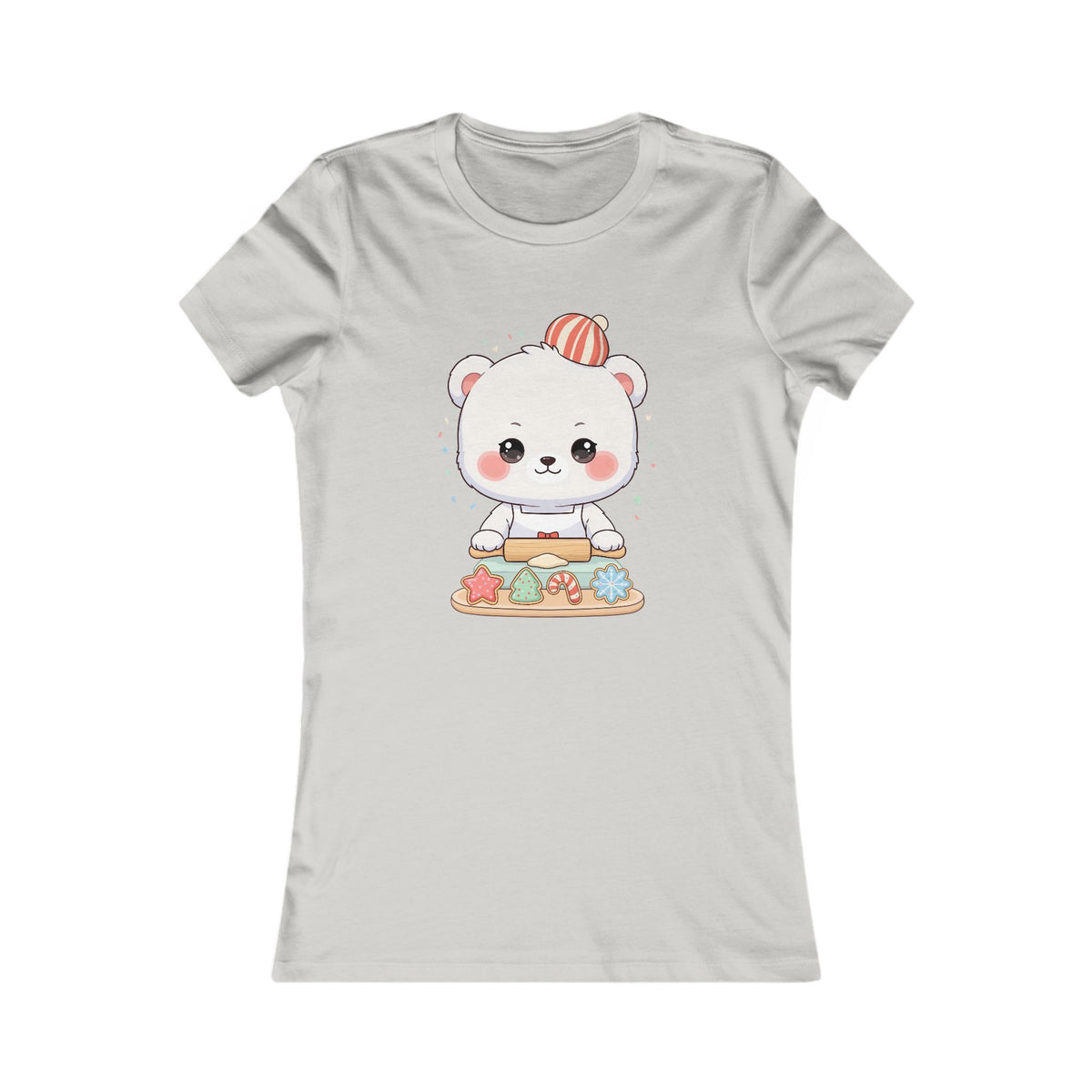 Christmas Polar Bear Tee for Kawaii Holiday Fans