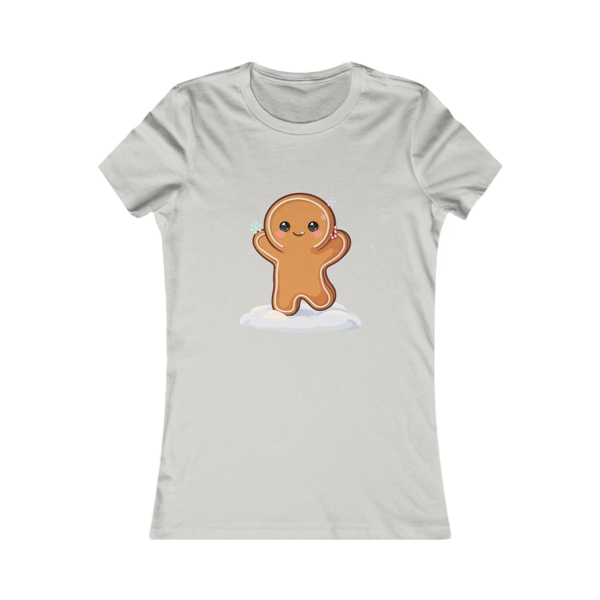 Kawaii Gingerbread T-Shirt for Cozy Winter Errands