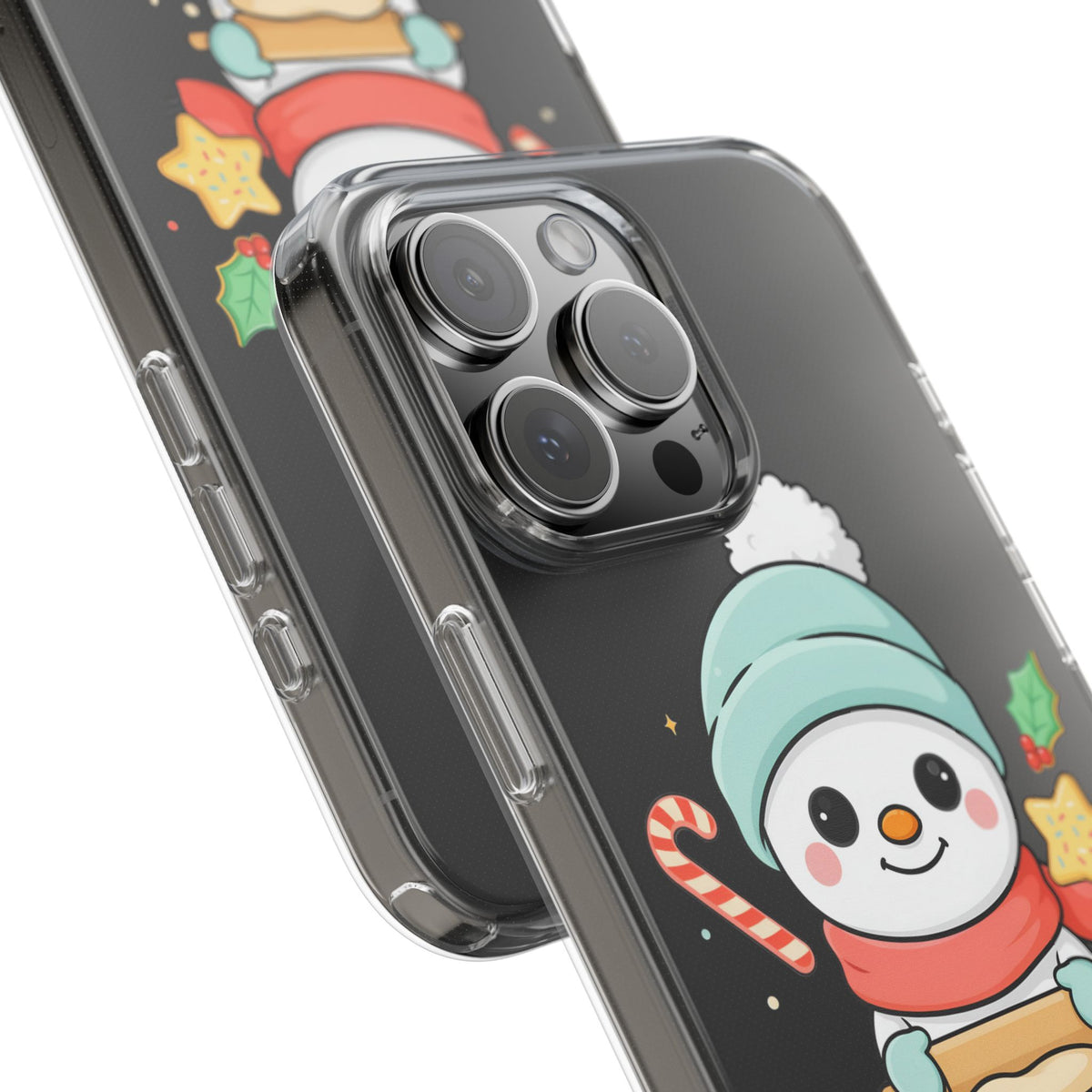 Christmas Snowman Phone Case, Cute Cookie Baker