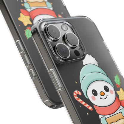 Christmas Snowman Phone Case, Cute Cookie Baker