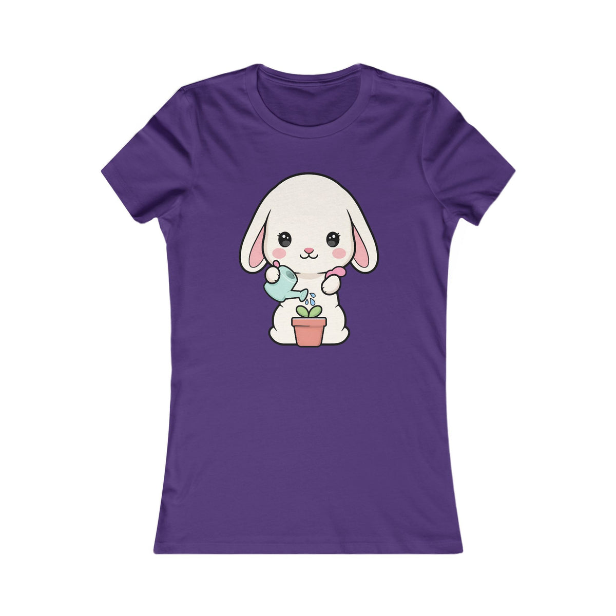 Kawaii Bunny Plant Lover Women's Tee