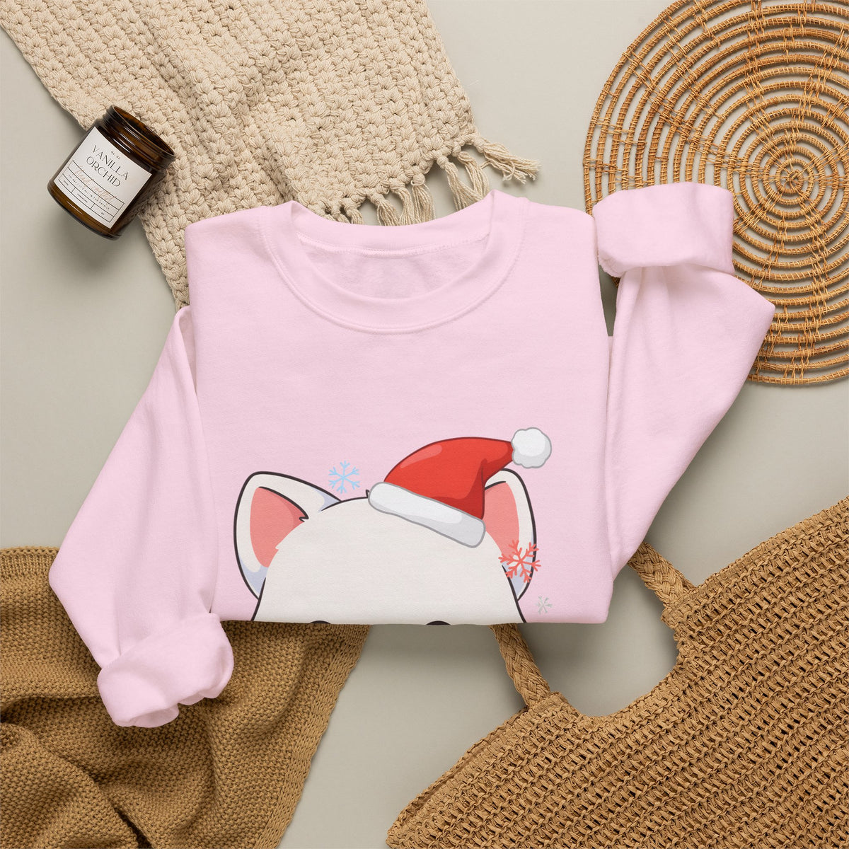Christmas Arctic Fox Sweatshirt for Kawaii Holiday Fans