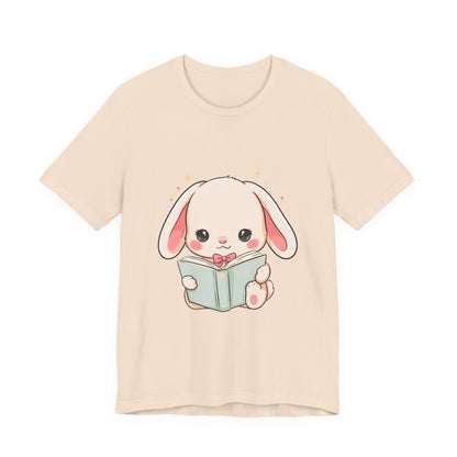 Book Lover Bunny T-Shirt – Cute Kawaii Reader Tee