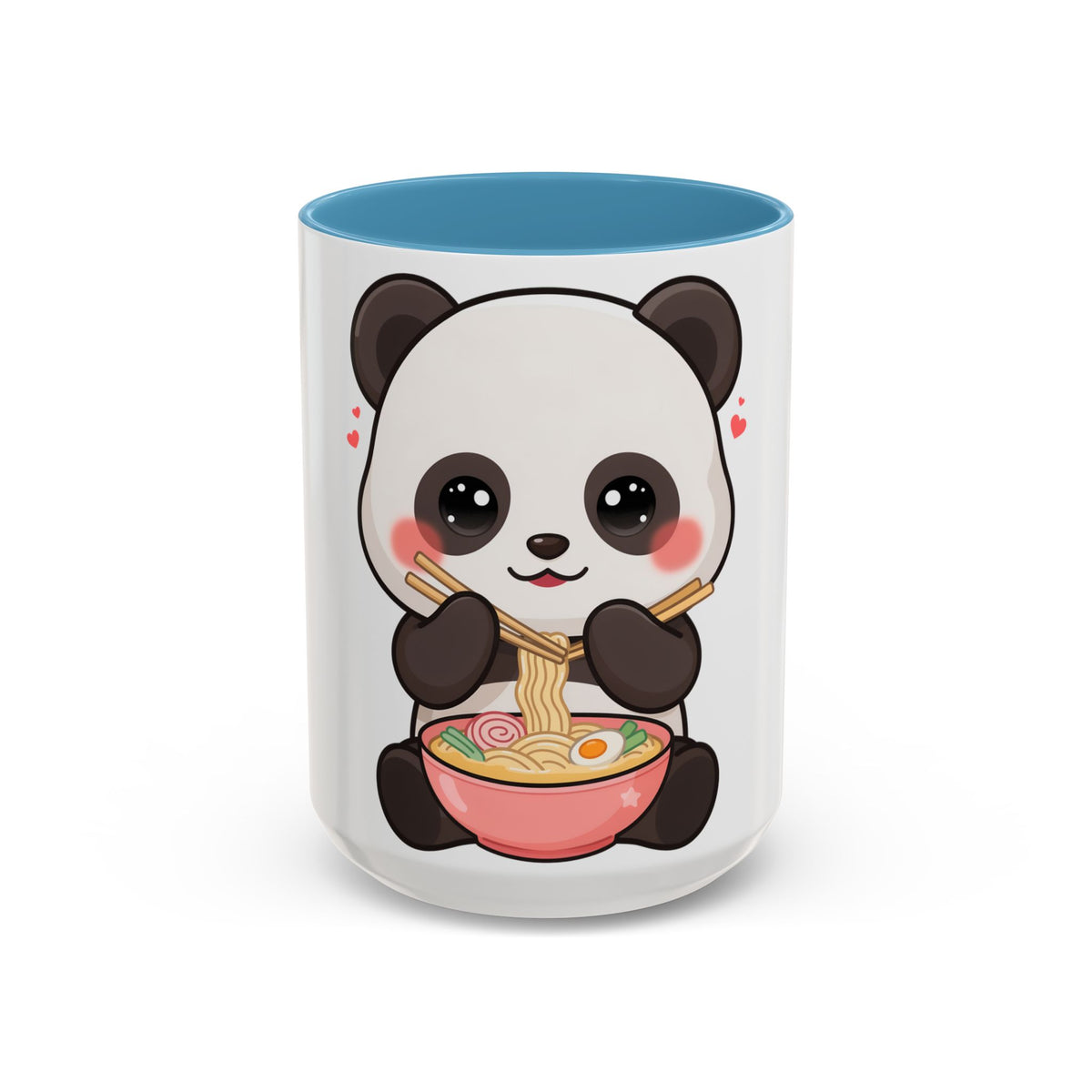 Kawaii Panda Ramen Mug, Cute Accent Coffee Mug