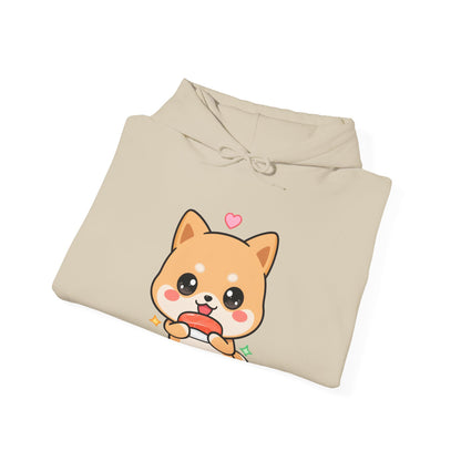 Kawaii Shiba Inu Sushi Hoodie for Dog and Sushi Lovers
