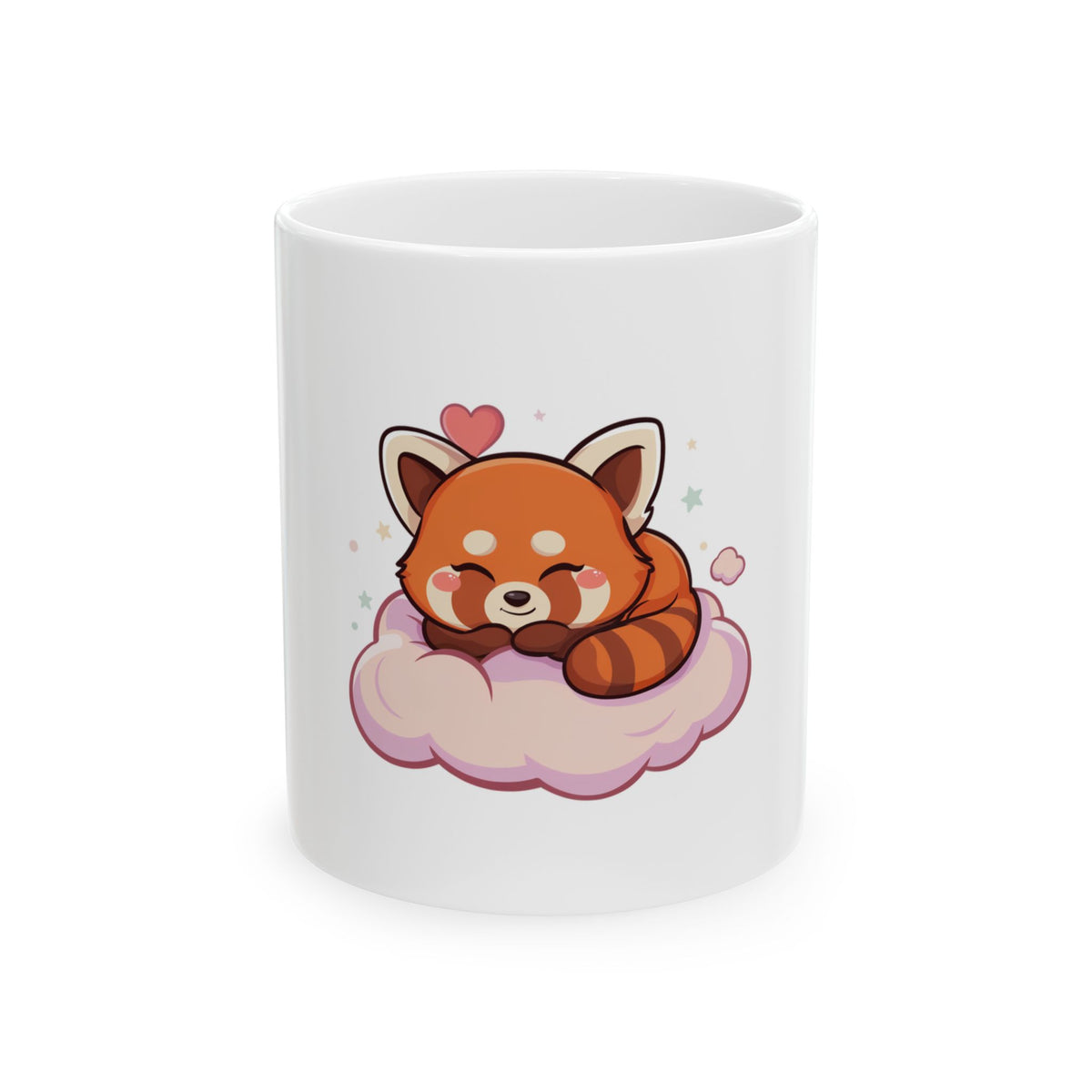 Cute Red Panda Mug, Kawaii Sleeping Animal Ceramic Cup