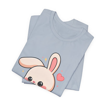 Kawaii Bunny Skateboard T-Shirt for Cute Style Fans