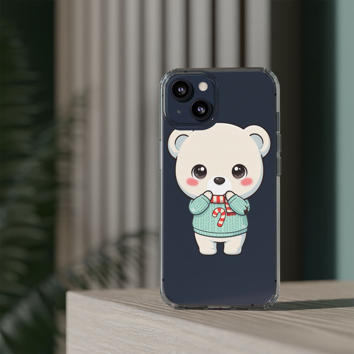 Kawaii Christmas Bear Phone Case for Holiday Season
