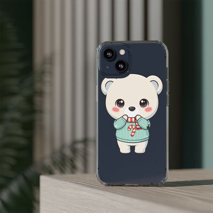 Kawaii Christmas Bear Phone Case for Holiday Season