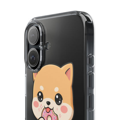 Kawaii Shiba Inu Phone Case with Donut