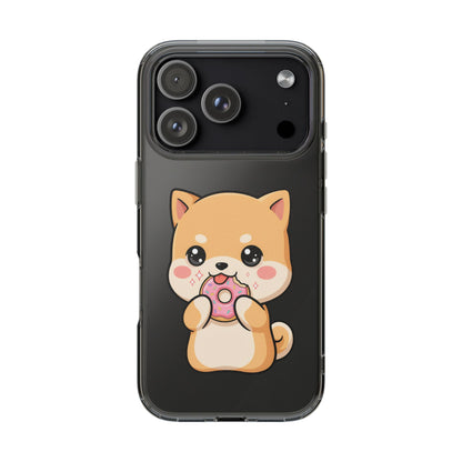 Kawaii Shiba Inu Phone Case with Donut